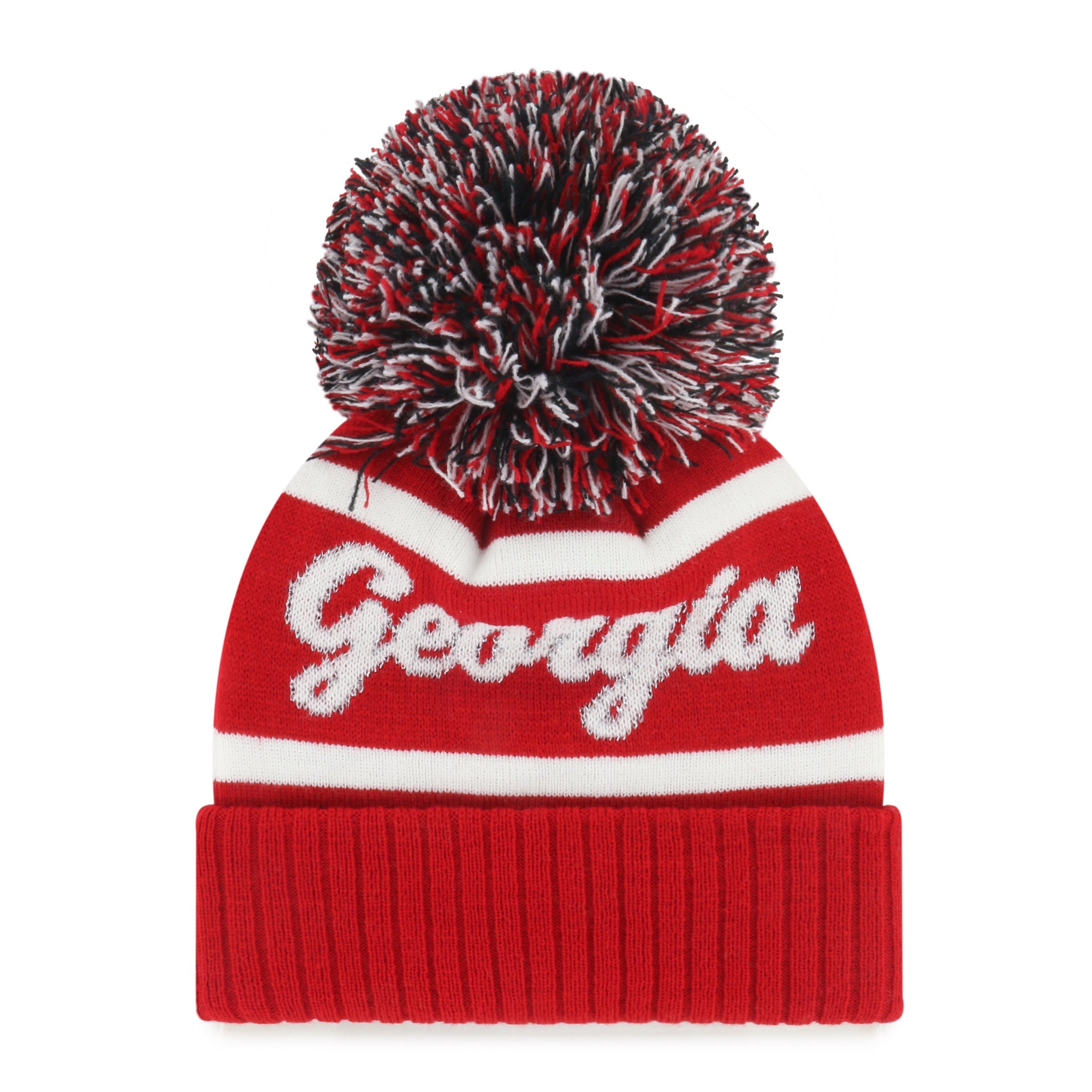 GEORGIA BULLDOGS SPIRITED '47 CUFF KNIT WOMENS RED