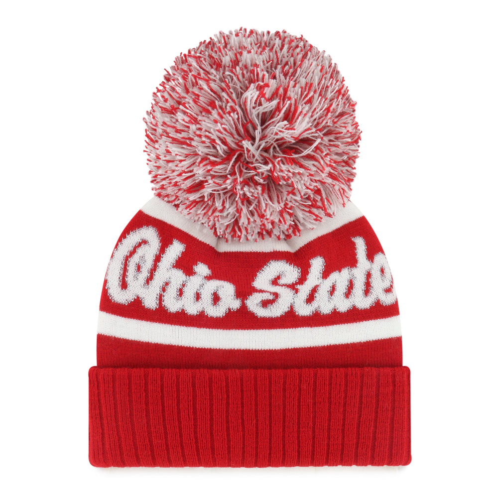OHIO STATE BUCKEYES SPIRITED '47 CUFF KNIT WOMENS RED