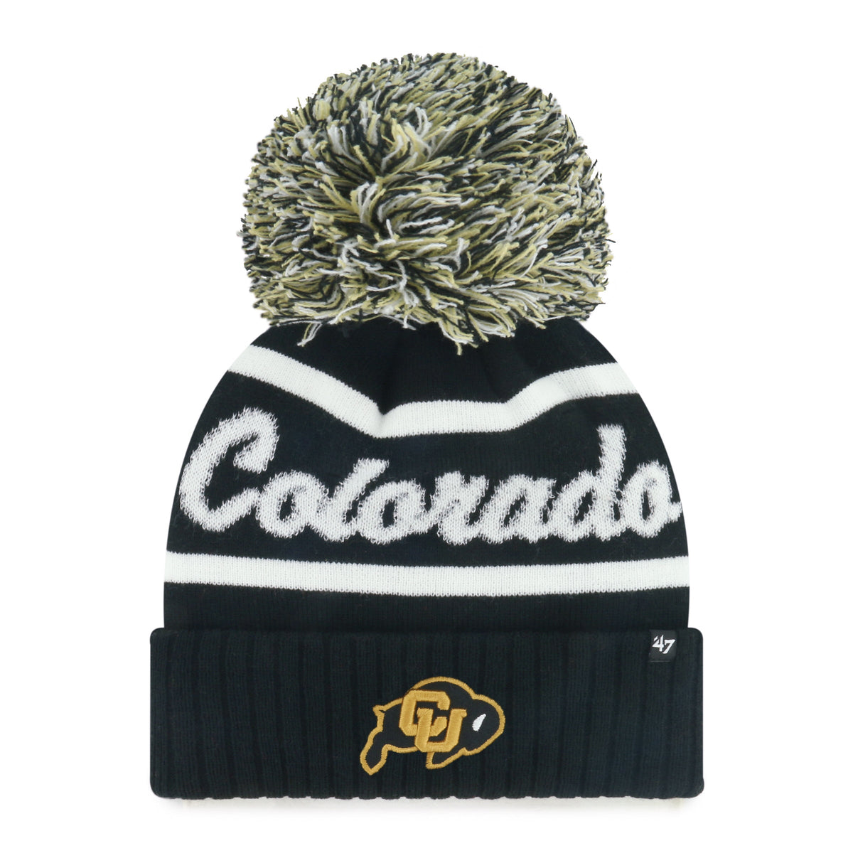 COLORADO BUFFALOES SPIRITED '47 CUFF KNIT WOMENS BLACK