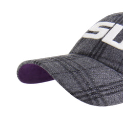 LOUISIANA STATE TIGERS LSU WINDOWPANE PLAID '47 CLEAN UP DARK GRAY