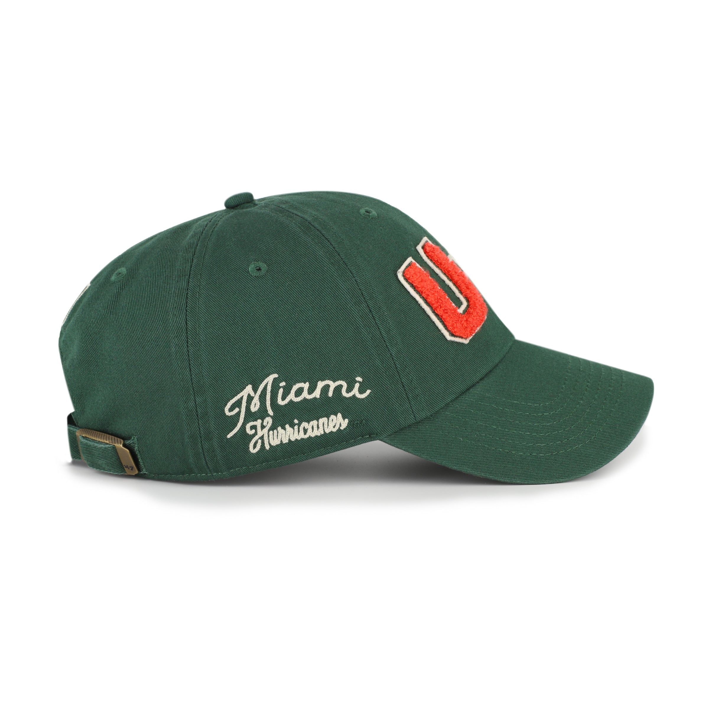 MIAMI HURRICANES ZOEY '47 CLEAN UP WOMENS DARK GREEN