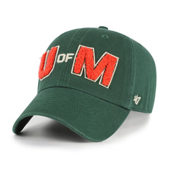 MIAMI HURRICANES ZOEY '47 CLEAN UP WOMENS DARK GREEN