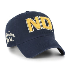 NOTRE DAME FIGHTING IRISH ZOEY '47 CLEAN UP WOMENS NAVY