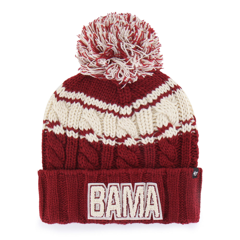 ALABAMA CRIMSON TIDE VINTAGE EMMA '47 CUFF KNIT WOMENS RAZOR RED