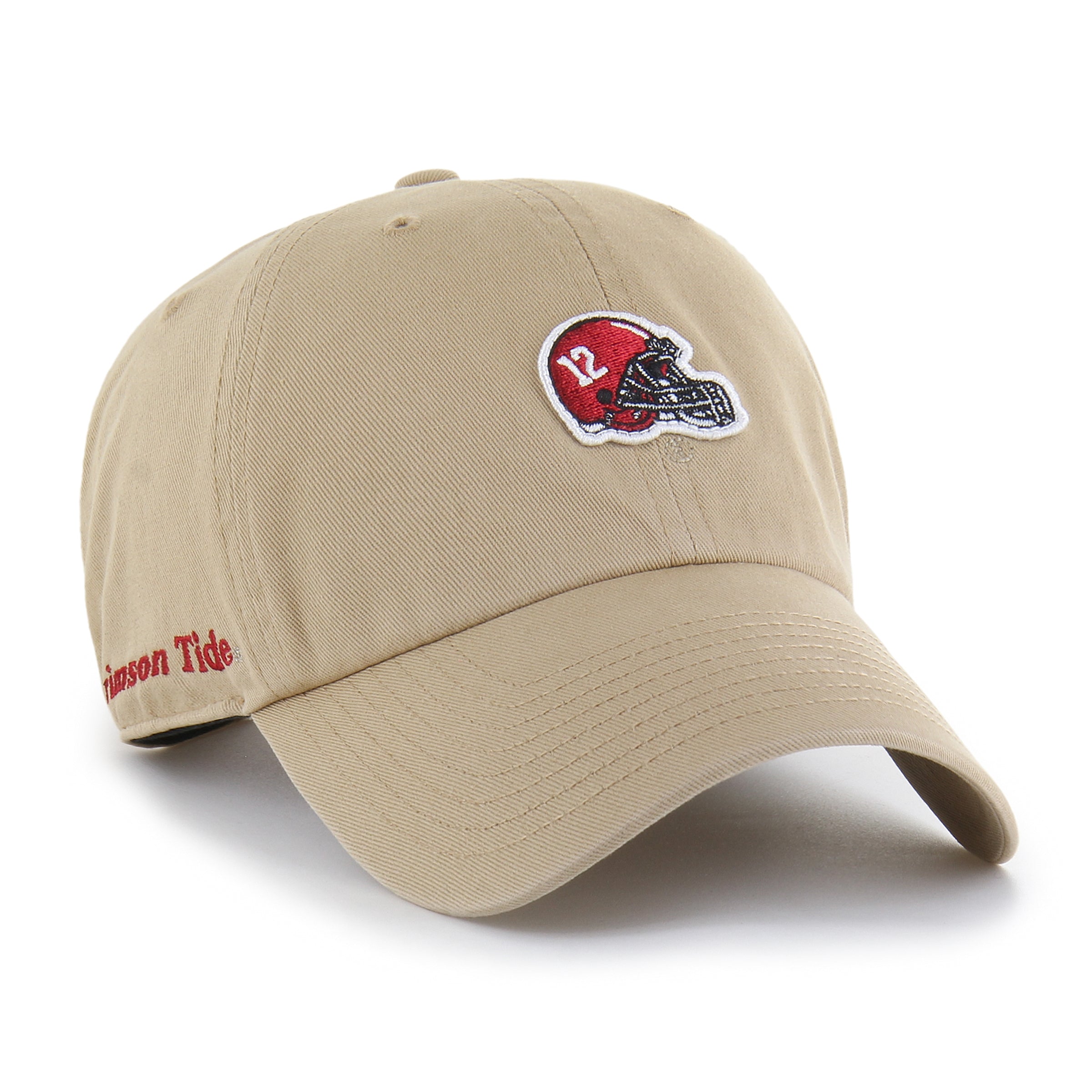 ALABAMA CRIMSON TIDE VINTAGE MICRO PATCH '47 CLEAN UP KHAKI