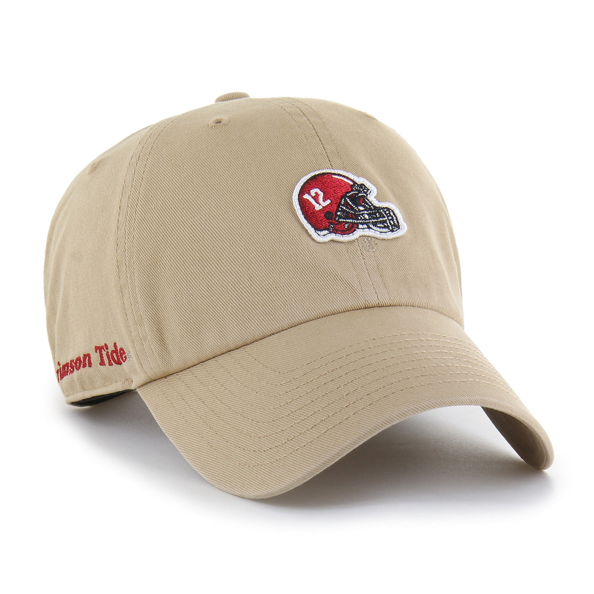 ALABAMA CRIMSON TIDE VINTAGE MICRO PATCH '47 CLEAN UP KHAKI