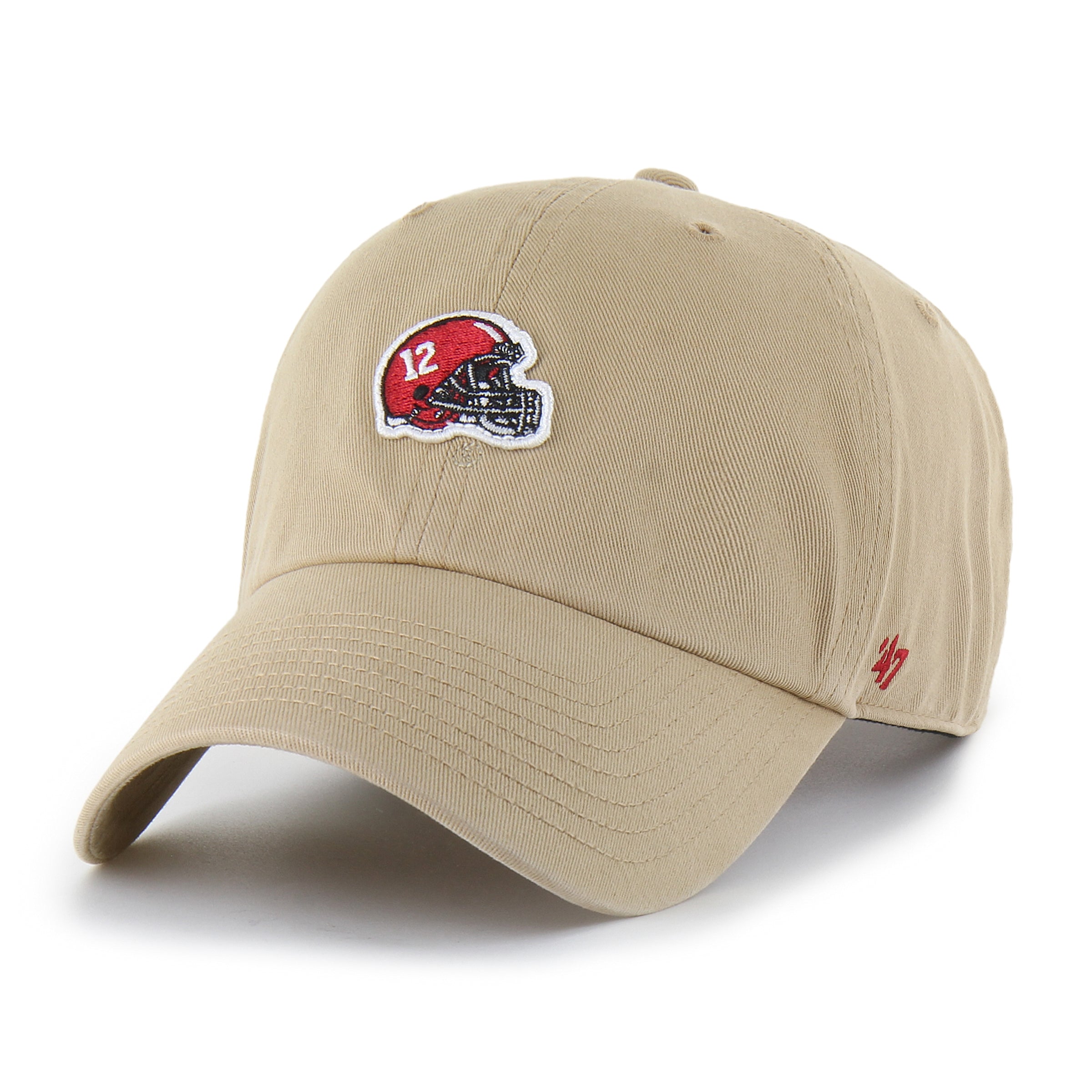 ALABAMA CRIMSON TIDE VINTAGE MICRO PATCH '47 CLEAN UP KHAKI