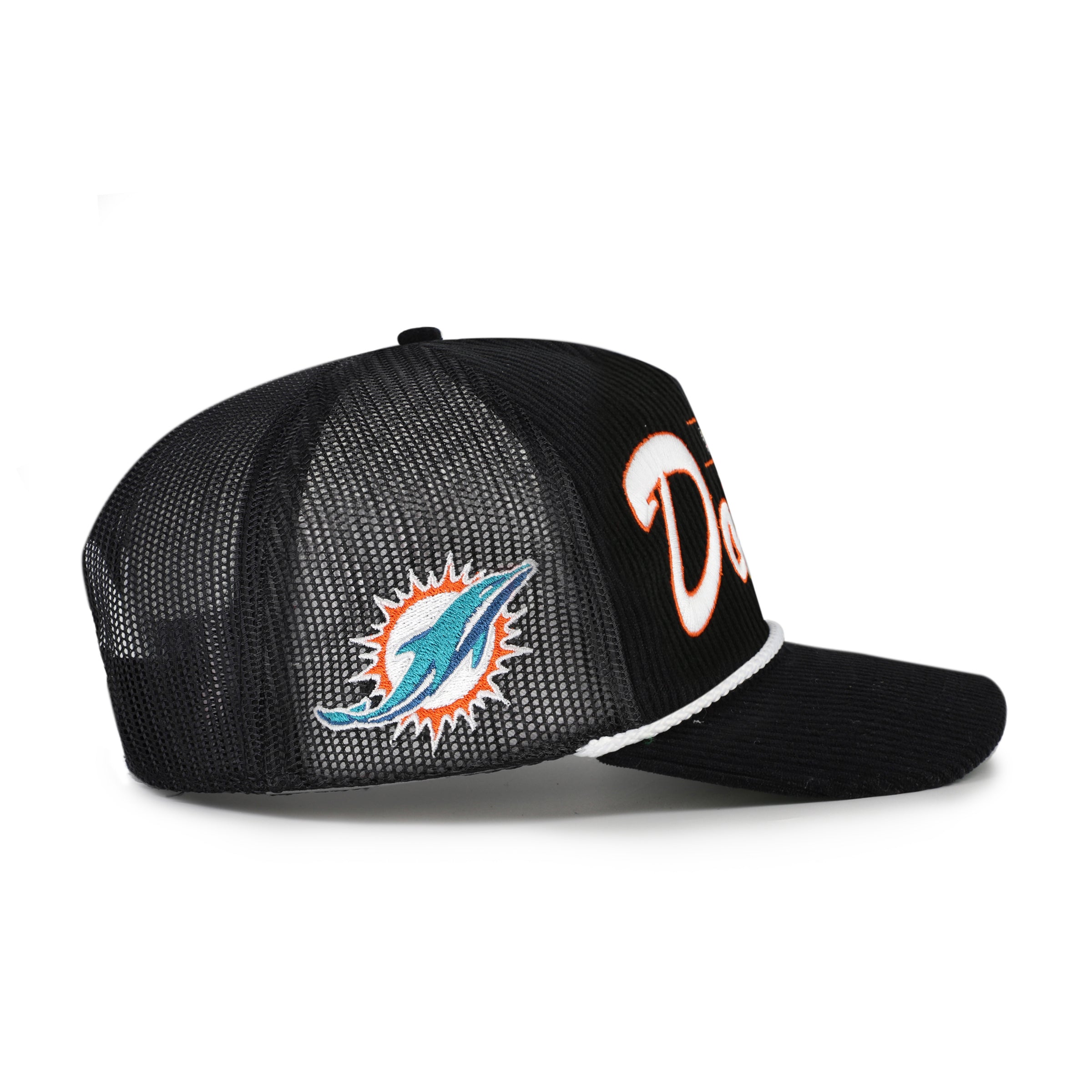 MIAMI DOLPHINS DOUBLE HEADER MESH '47 HITCH RF RELAXED FIT BLACK