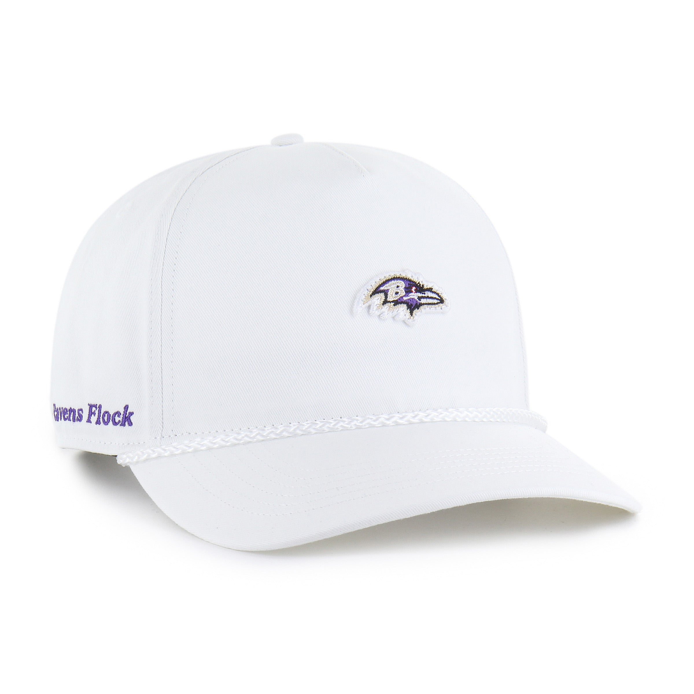 BALTIMORE RAVENS MICRO PATCH '47 HITCH RF RELAXED FIT WHITE