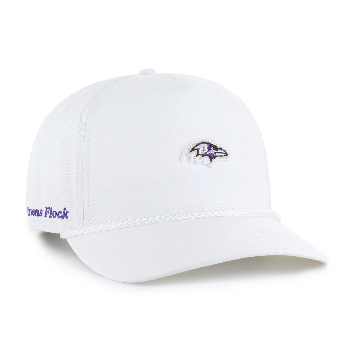 BALTIMORE RAVENS MICRO PATCH '47 HITCH RF RELAXED FIT WHITE