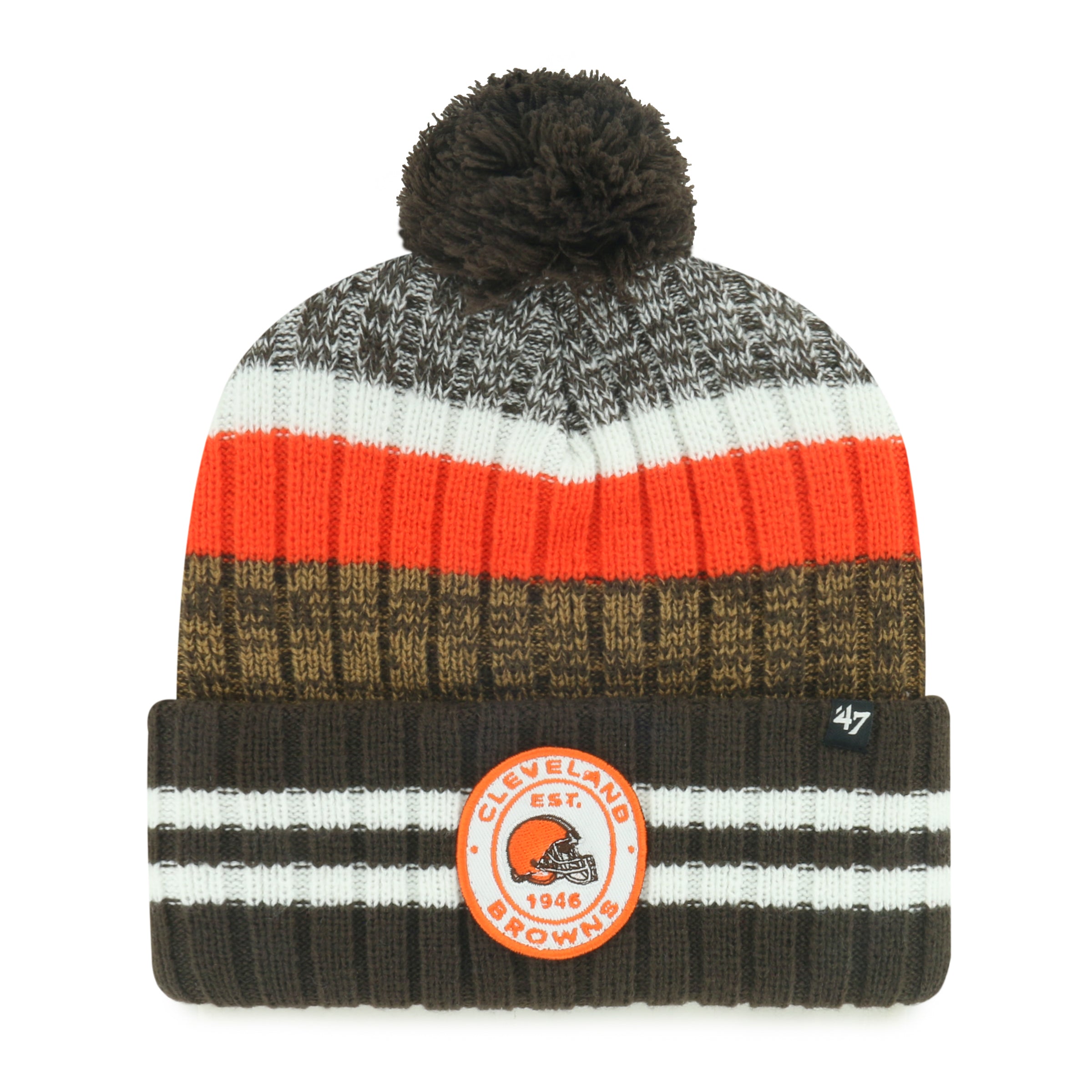 CLEVELAND BROWNS QUIVER '47 CUFF KNIT BROWN