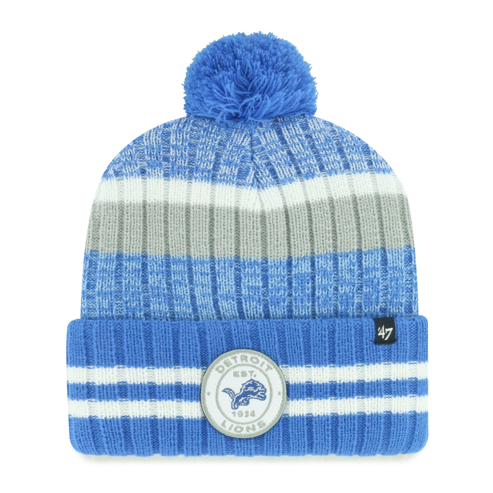 DETROIT LIONS QUIVER '47 CUFF KNIT BLUE RAZ