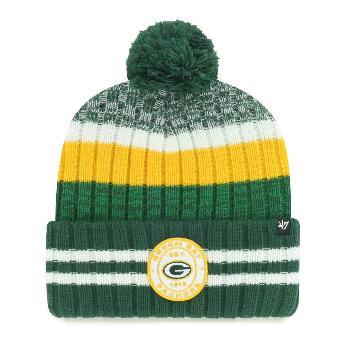 GREEN BAY PACKERS QUIVER '47 CUFF KNIT DARK GREEN