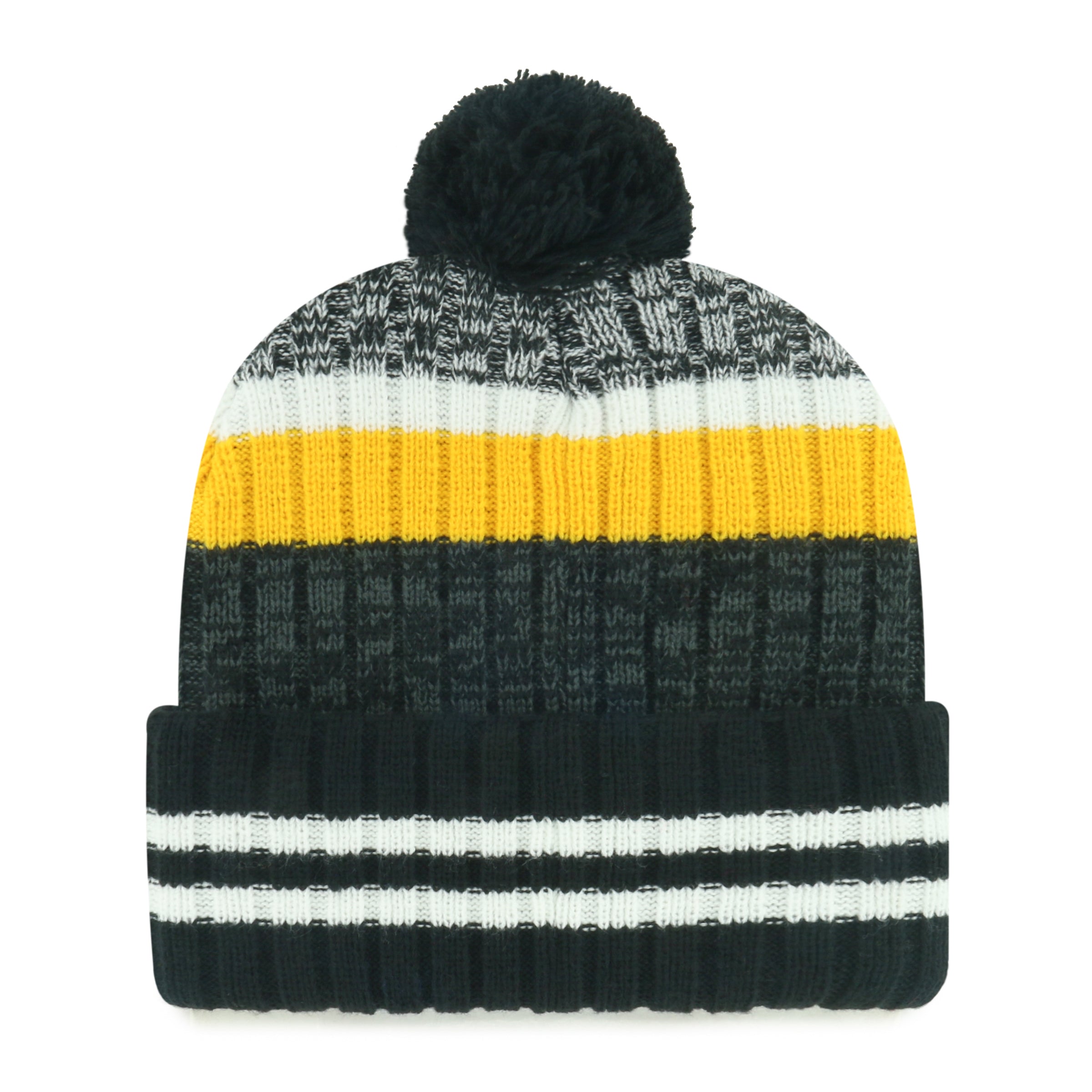 PITTSBURGH STEELERS QUIVER '47 CUFF KNIT BLACK