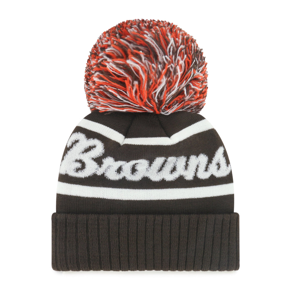 CLEVELAND BROWNS SPIRITED '47 CUFF KNIT WOMENS BROWN