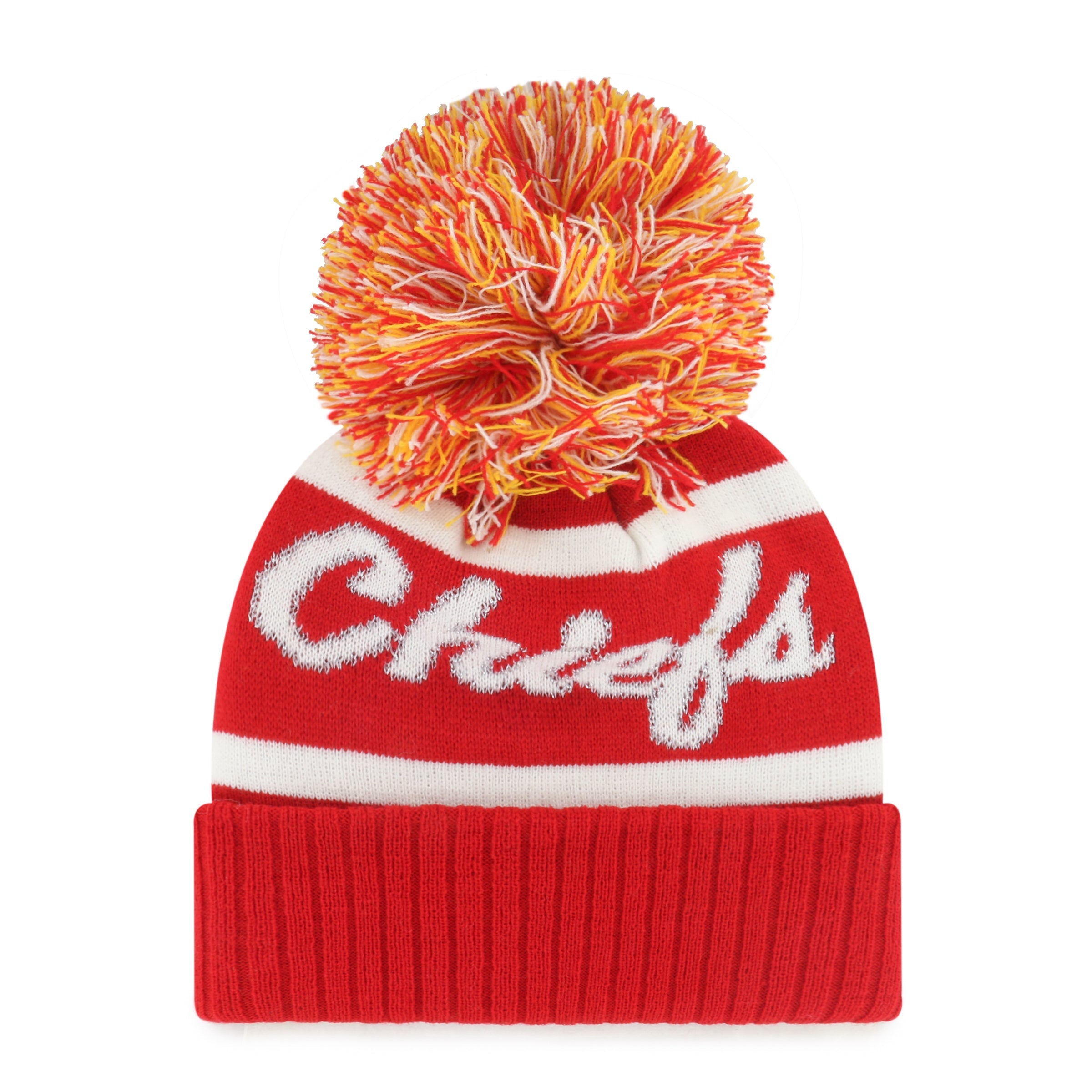 KANSAS CITY CHIEFS SPIRITED '47 CUFF KNIT WOMENS TORCH RED