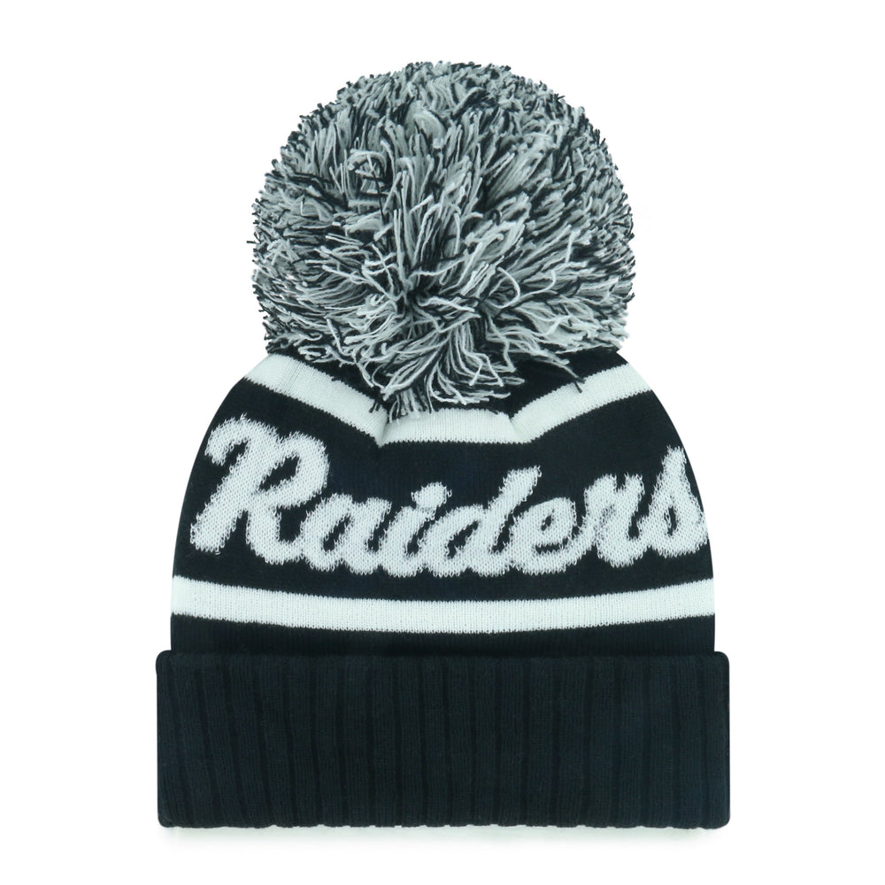 LAS VEGAS RAIDERS SPIRITED '47 CUFF KNIT WOMENS BLACK