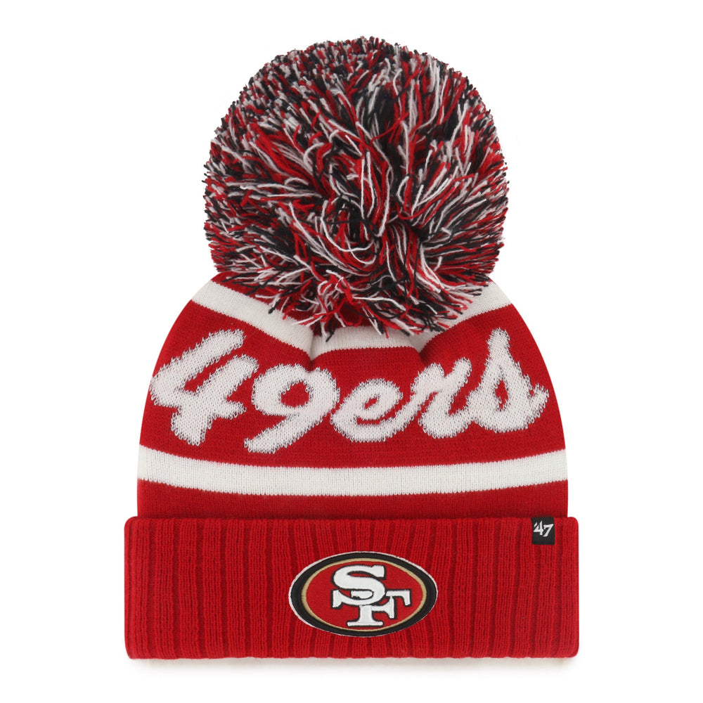 SAN FRANCISCO 49ERS SPIRITED '47 CUFF KNIT WOMENS RED