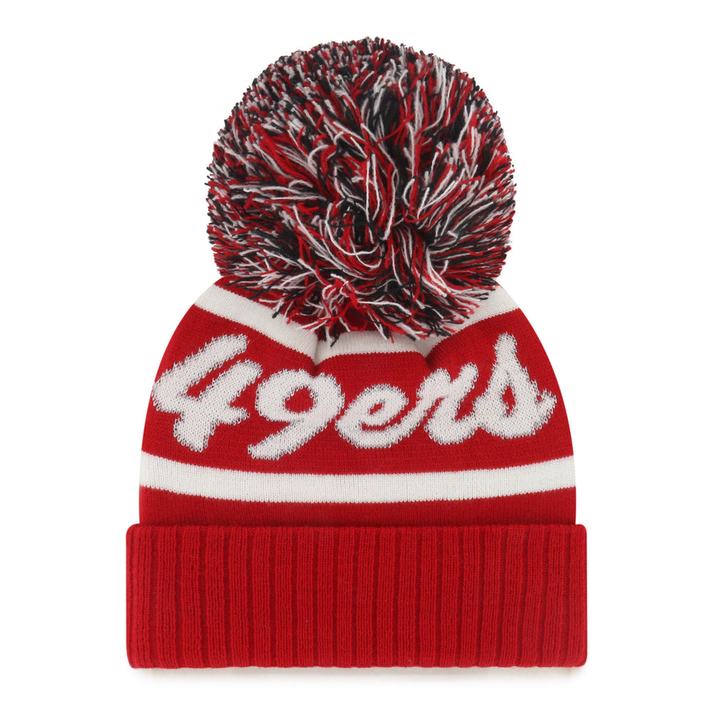 SAN FRANCISCO 49ERS SPIRITED '47 CUFF KNIT WOMENS RED