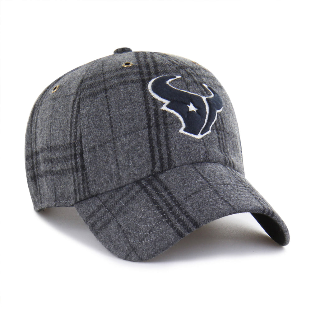 HOUSTON TEXANS WINDOWPANE PLAID '47 CLEAN UP DARK GRAY