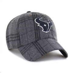 HOUSTON TEXANS WINDOWPANE PLAID '47 CLEAN UP DARK GRAY