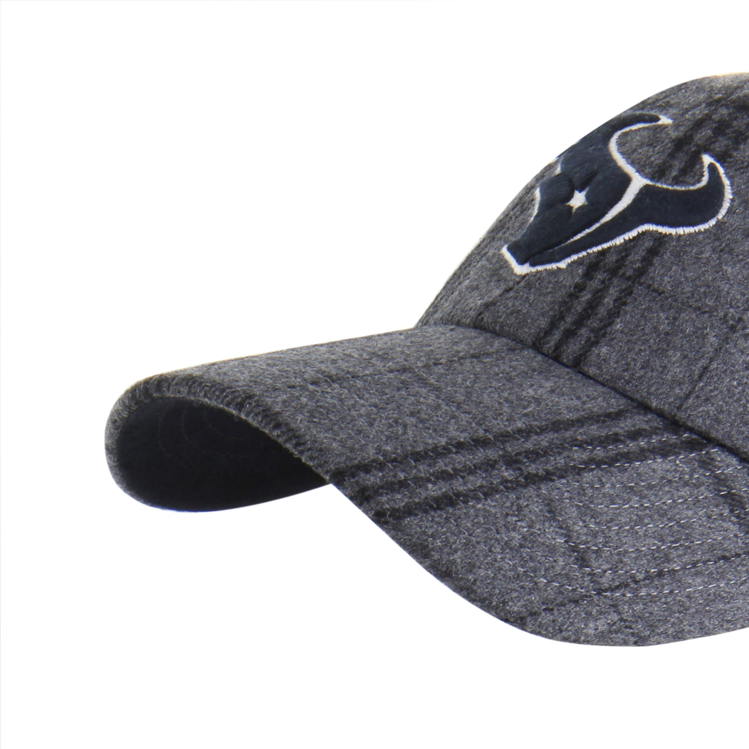 HOUSTON TEXANS WINDOWPANE PLAID '47 CLEAN UP DARK GRAY