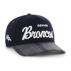 DENVER BRONCOS WINDOWPANE PLAID '47 HITCH RF RELAXED FIT NAVY