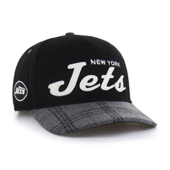 NEW YORK JETS WINDOWPANE PLAID '47 HITCH RF RELAXED FIT BLACK