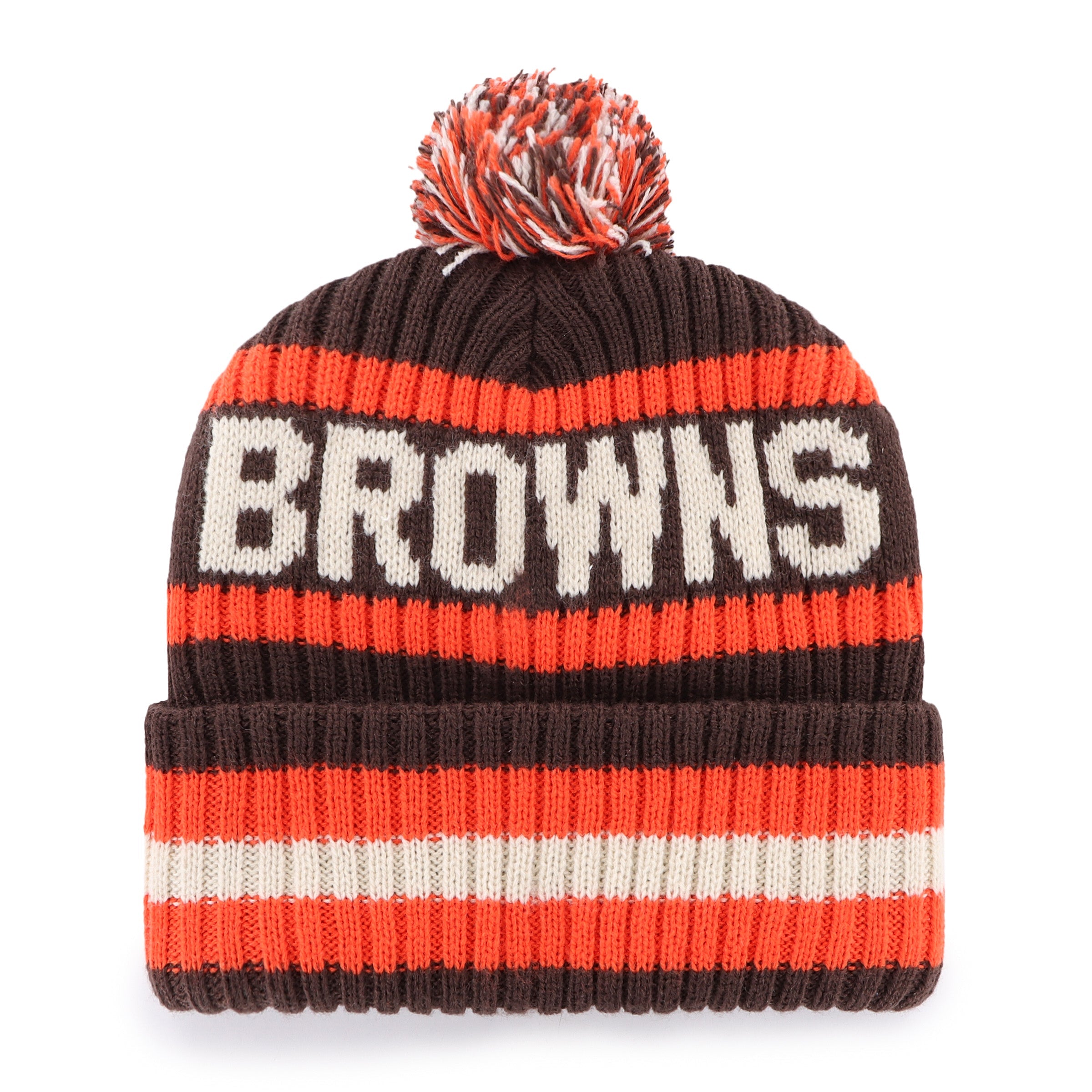 CLEVELAND BROWNS HISTORIC BERING '47 CUFF KNIT BROWN