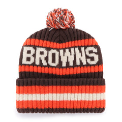 CLEVELAND BROWNS HISTORIC BERING '47 CUFF KNIT BROWN