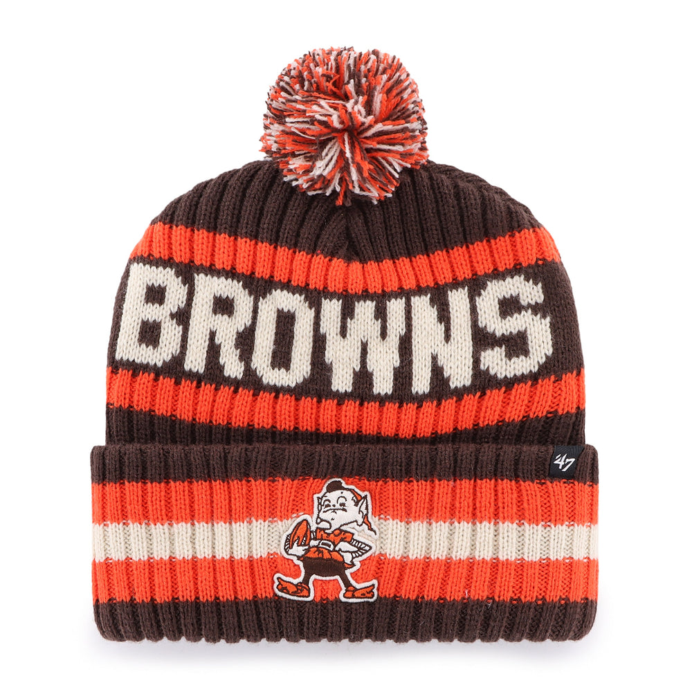 CLEVELAND BROWNS HISTORIC BERING '47 CUFF KNIT BROWN