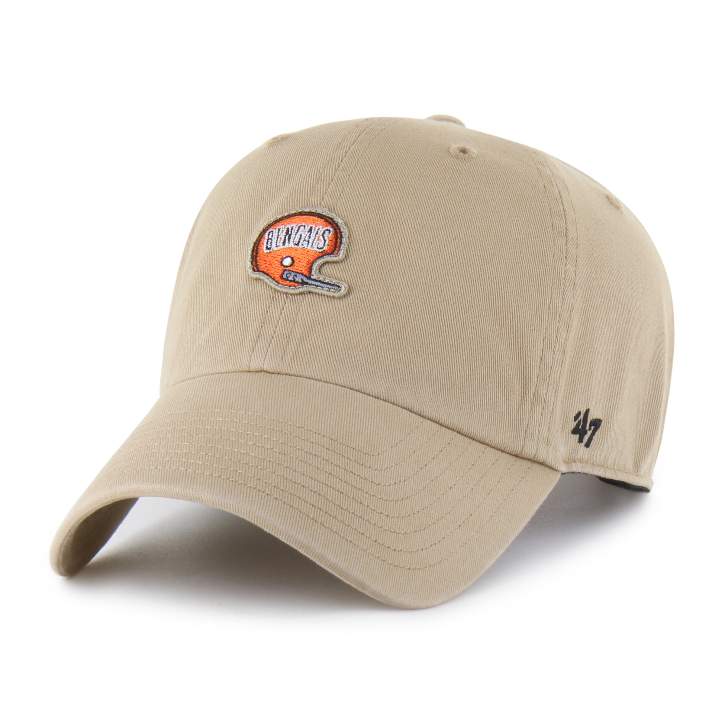 CINCINNATI BENGALS HISTORIC MICRO PATCH '47 CLEAN UP KHAKI