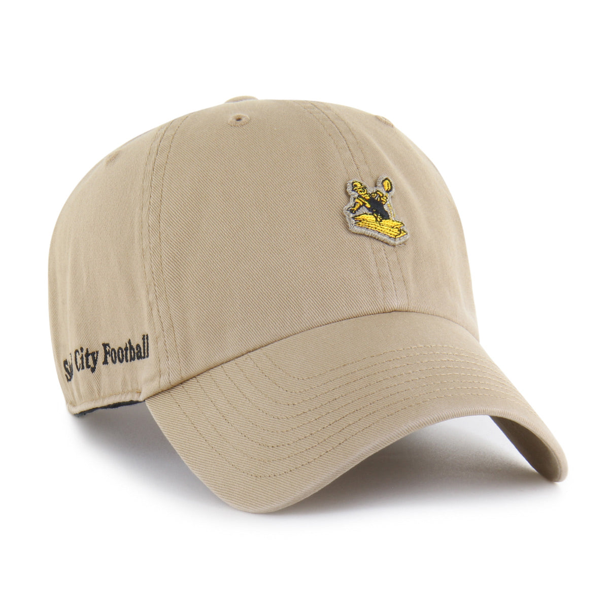 PITTSBURGH STEELERS HISTORIC MICRO PATCH '47 CLEAN UP KHAKI