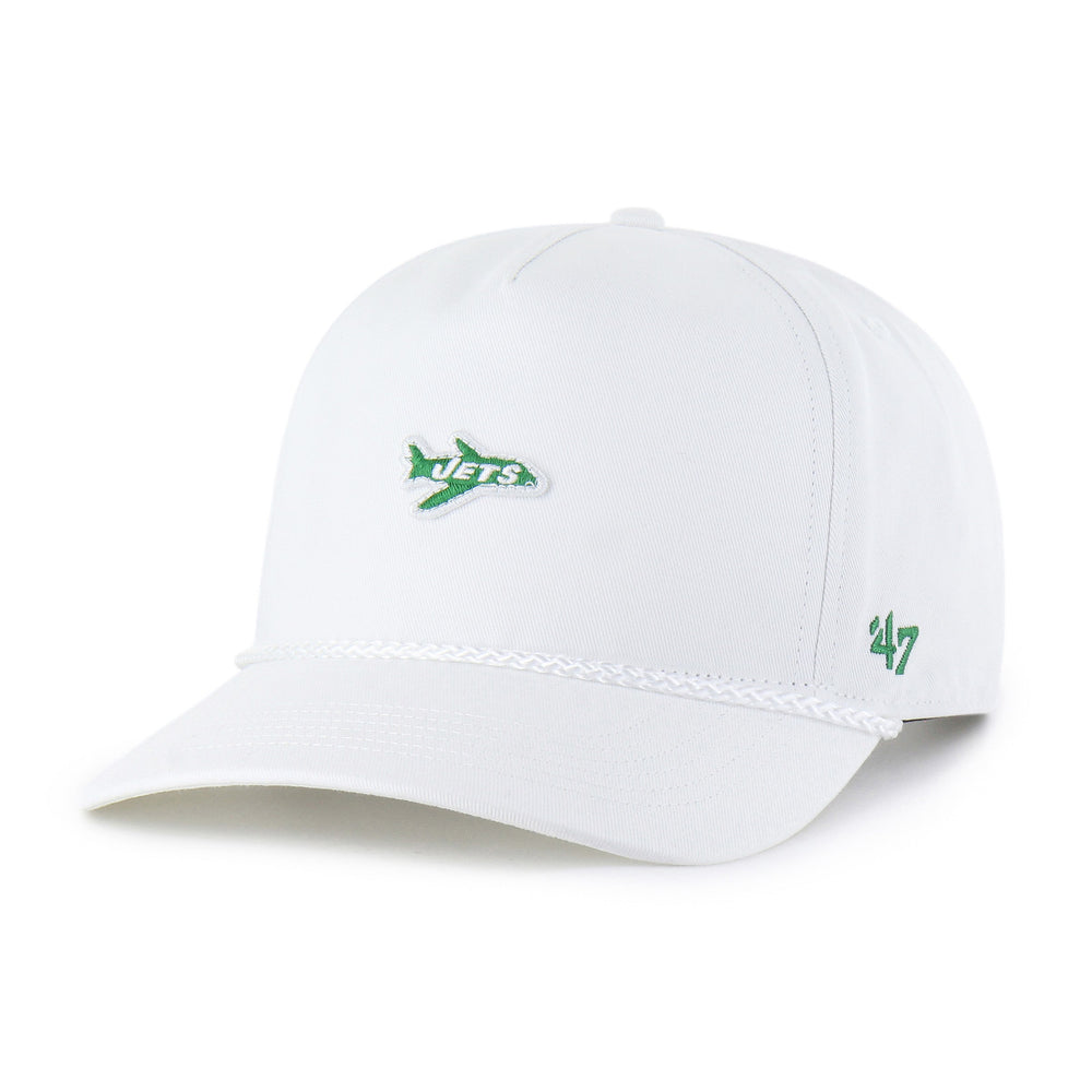 NEW YORK JETS HISTORIC MICRO PATCH '47 HITCH RF RELAXED FIT WHITE