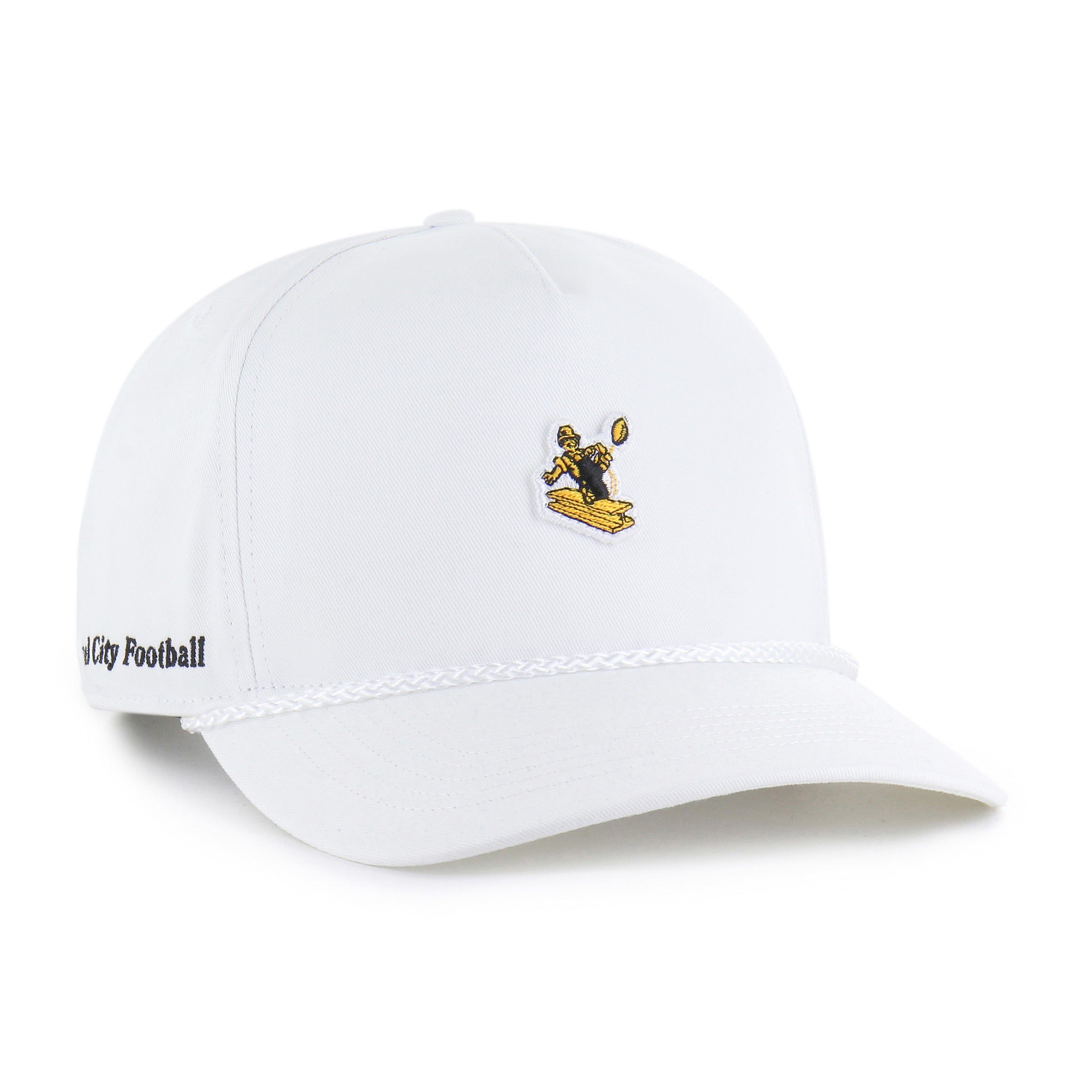 PITTSBURGH STEELERS HISTORIC MICRO PATCH '47 HITCH RF RELAXED FIT WHITE