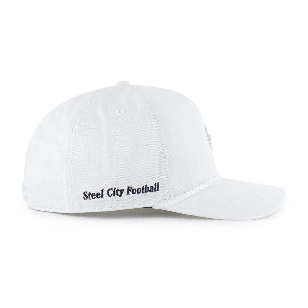 PITTSBURGH STEELERS HISTORIC MICRO PATCH '47 HITCH RF RELAXED FIT WHITE