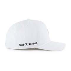 PITTSBURGH STEELERS HISTORIC MICRO PATCH '47 HITCH RF RELAXED FIT WHITE