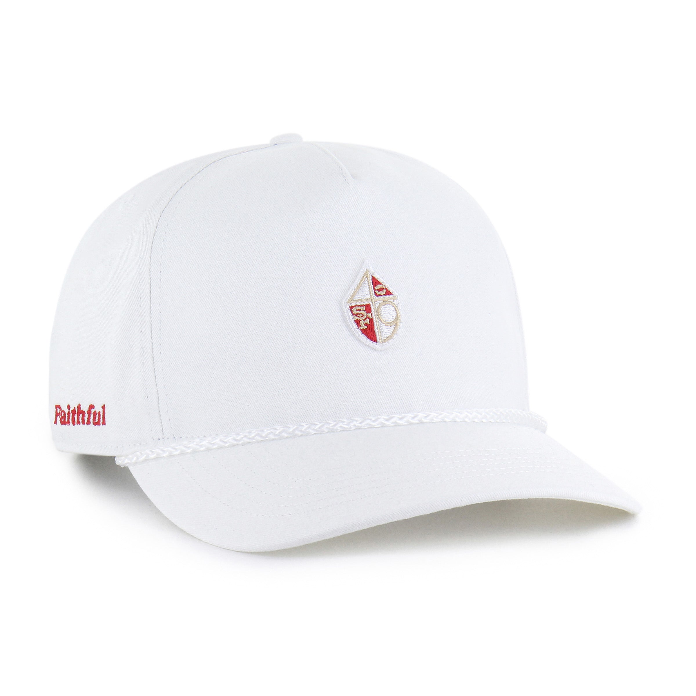 SAN FRANCISCO 49ERS HISTORIC MICRO PATCH '47 HITCH RF RELAXED FIT WHITE