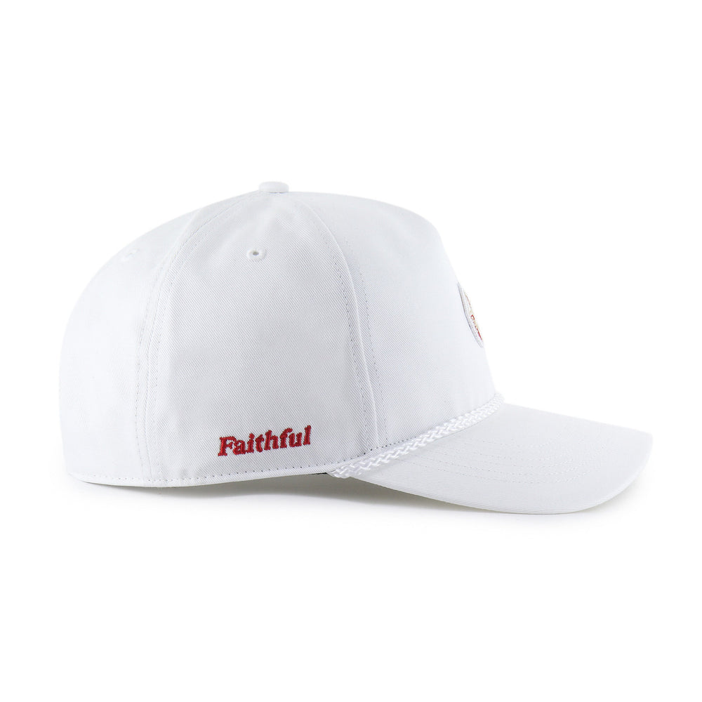 SAN FRANCISCO 49ERS HISTORIC MICRO PATCH '47 HITCH RF RELAXED FIT WHITE