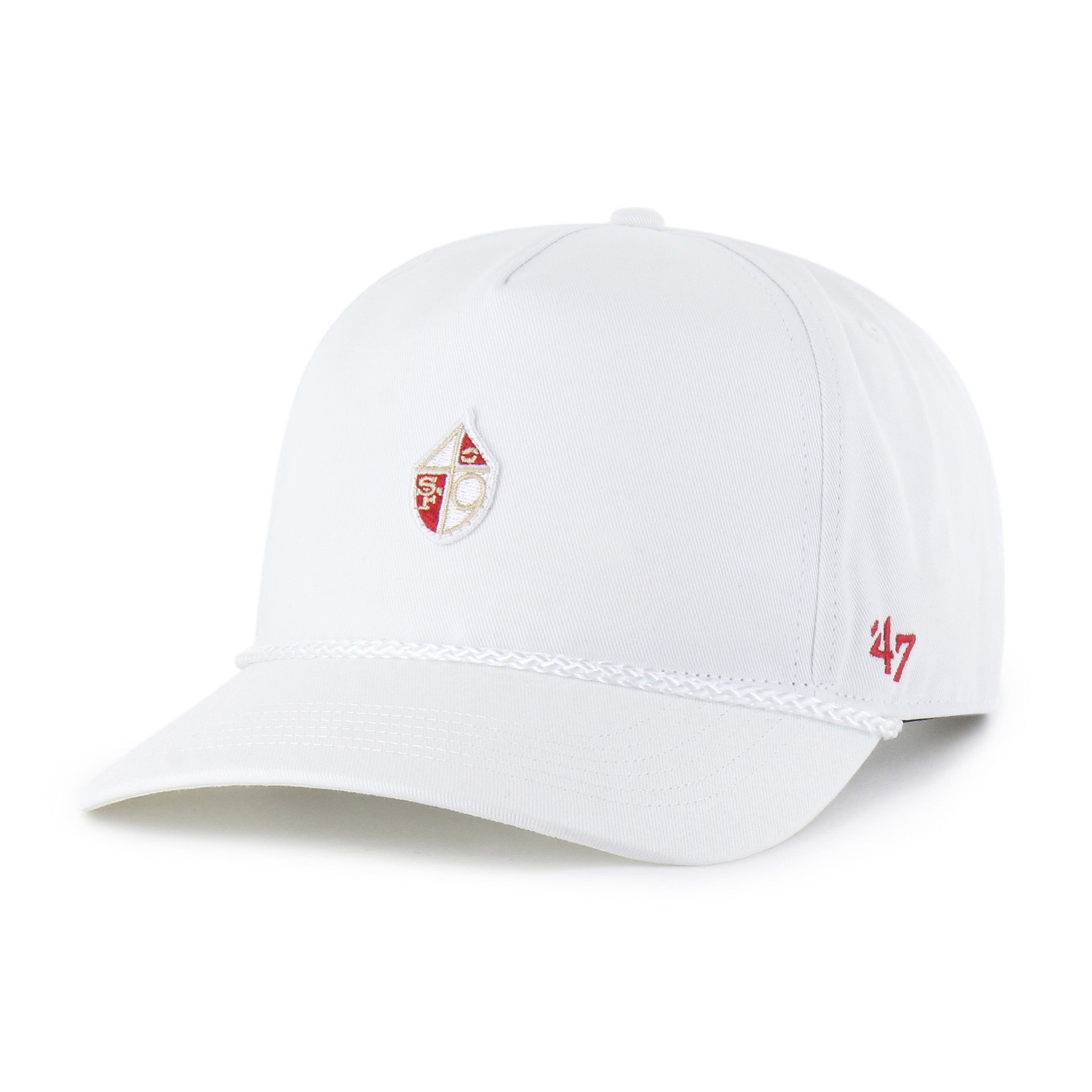 SAN FRANCISCO 49ERS HISTORIC MICRO PATCH '47 HITCH RF RELAXED FIT WHITE