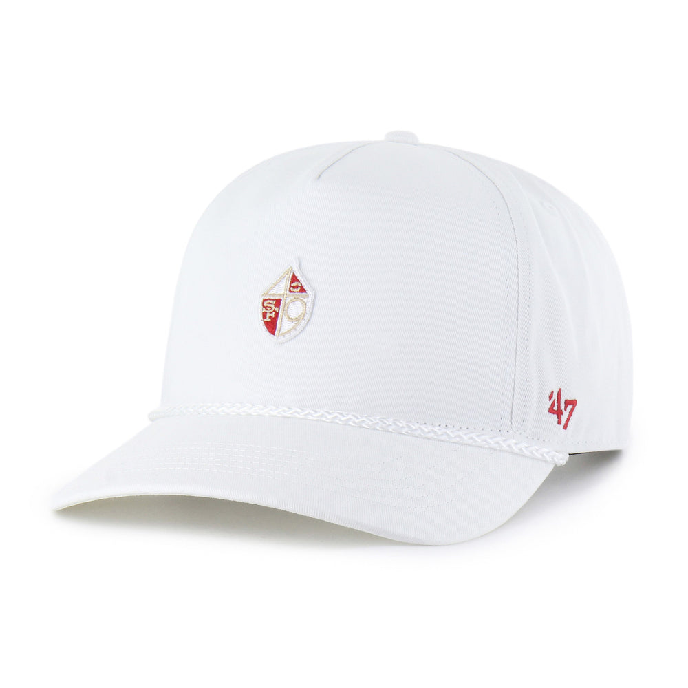 SAN FRANCISCO 49ERS HISTORIC MICRO PATCH '47 HITCH RF RELAXED FIT WHITE