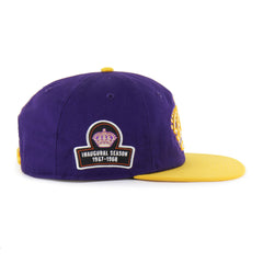 OLD TIME HOCKEY LOS ANGELES KINGS VINTAGE DEBUT '47 CAPTAIN RL RELAXED FIT PURPLE