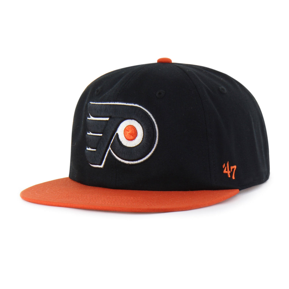 OLD TIME HOCKEY PHILADELPHIA FLYERS VINTAGE DEBUT '47 CAPTAIN RL RELAXED RELAXED FIT BLACK