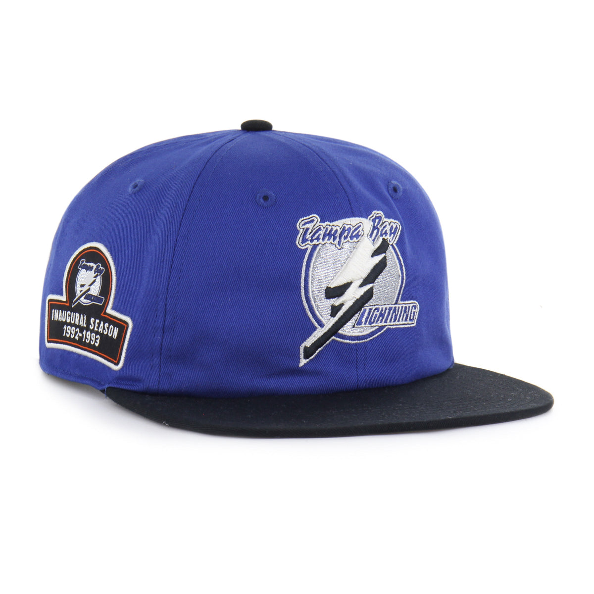 OLD TIME HOCKEY TAMPA BAY LIGHTNING VINTAGE DEBUT '47 CAPTAIN RL RELAXED FIT ROYAL