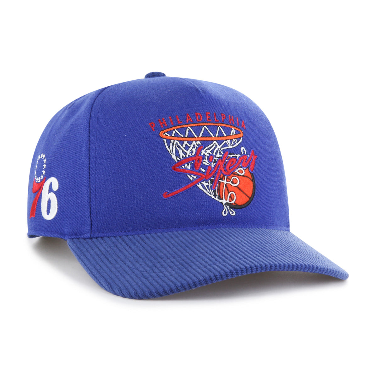 PHILADELPHIA 76ERS HOOPS CORD '47 HITCH RF RELAXED FIT ROYAL