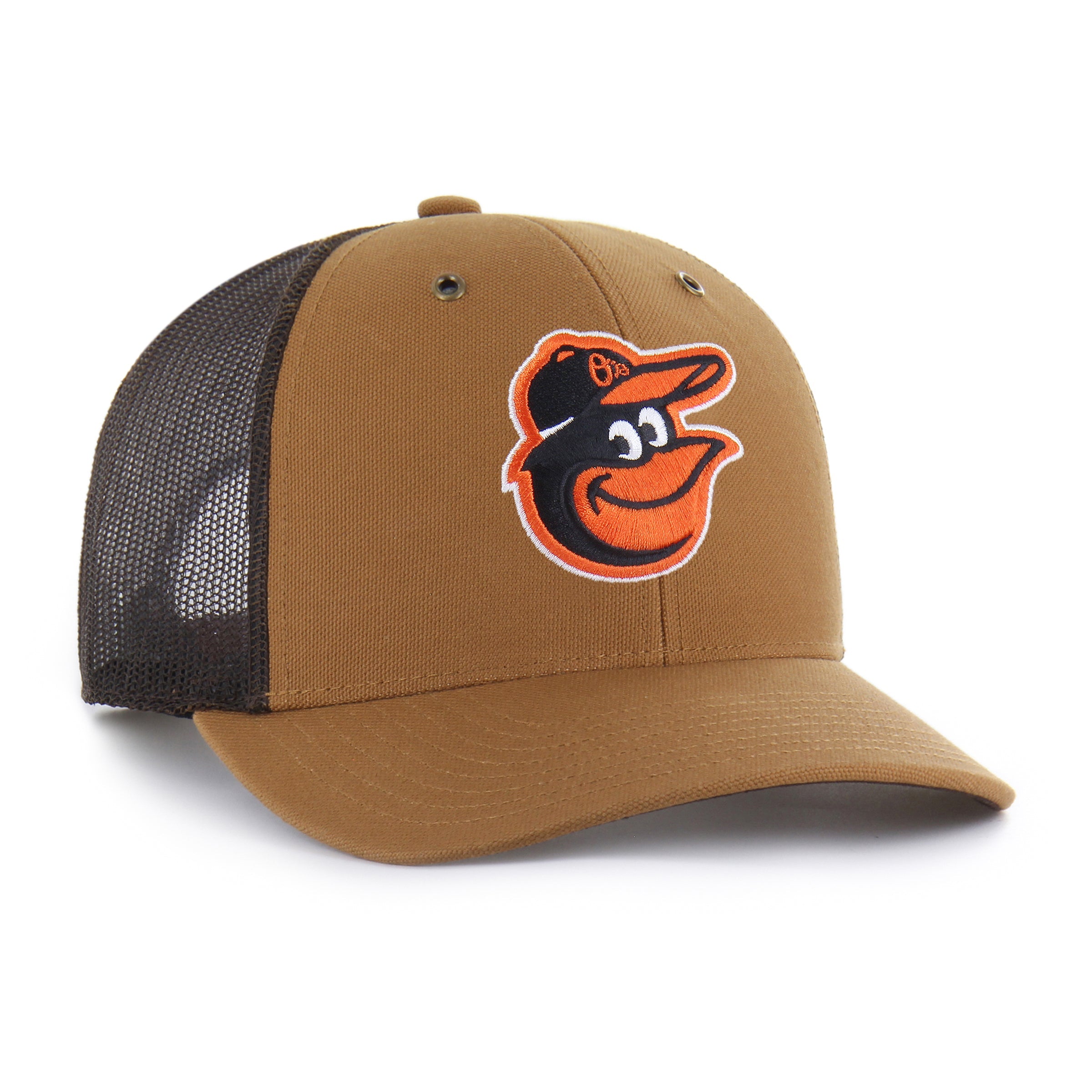 BALTIMORE ORIOLES CARHARTT '47 TRUCKER BROWN