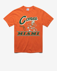 MIAMI HURRICANES FLY BY VINTAGE '47 TUBULAR TEE DT ORANGE