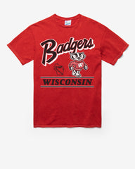 WISCONSIN BADGERS FLY BY VINTAGE '47 TUBULAR TEE DT RED
