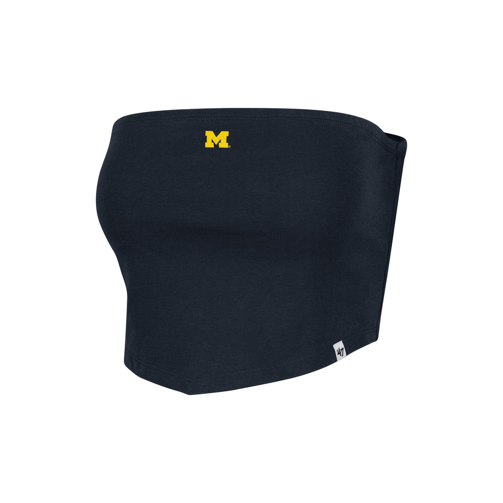 MICHIGAN WOLVERINES '47 BANDANA TUBE TOP WOMENS NAVY