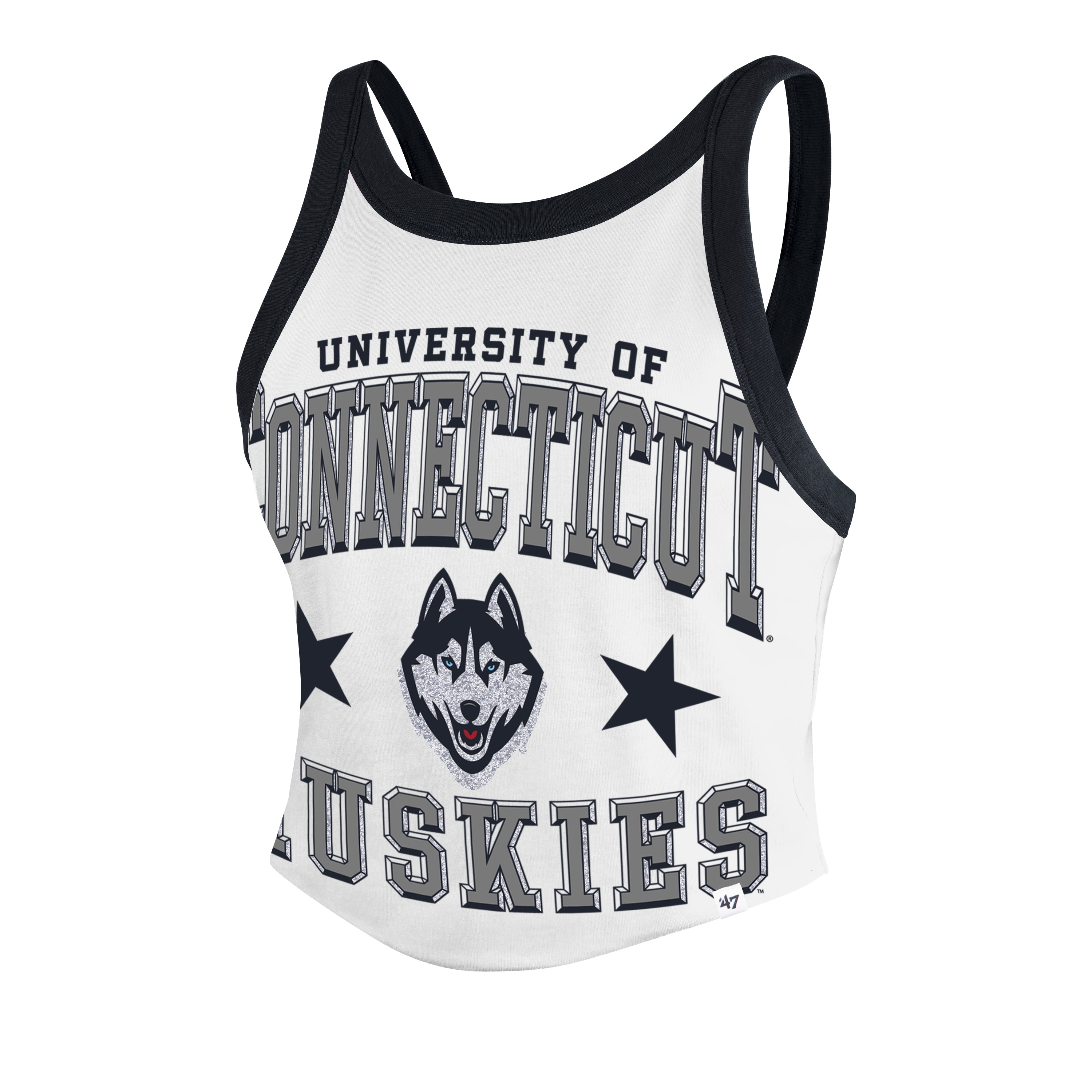 CONNECTICUT HUSKIES UCONN ENERGIZE '47 SPORTY TANK WOMENS WHITE